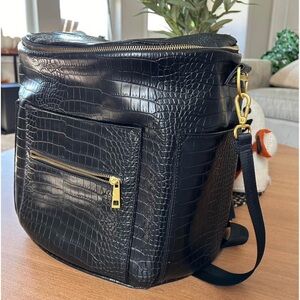 The Original Croc FawnDesign Bag- Black